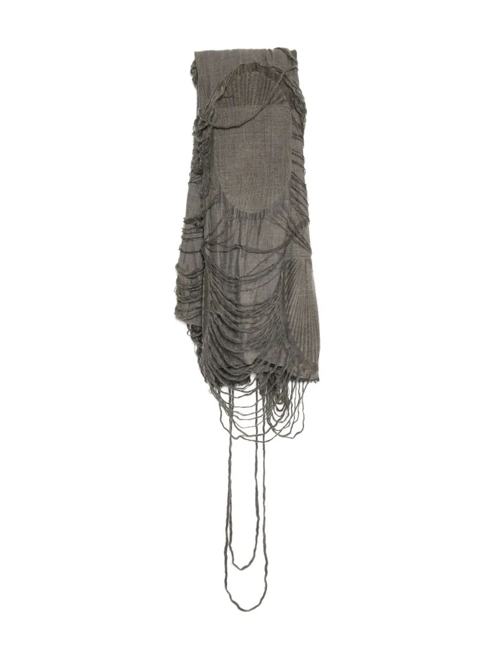 Forme D'expression Fiamma distressed scarf | Grey | Image 1
