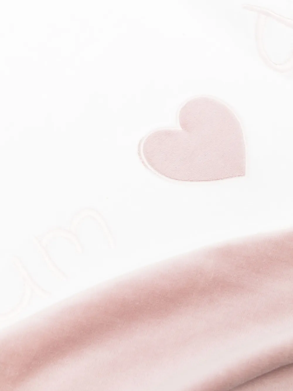 La Stupenderia Heart-shape Blanket In White