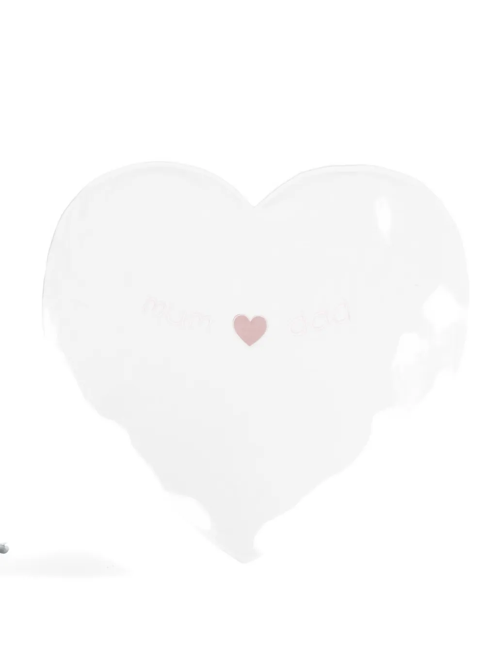 La Stupenderia Heart-shape Blanket In White