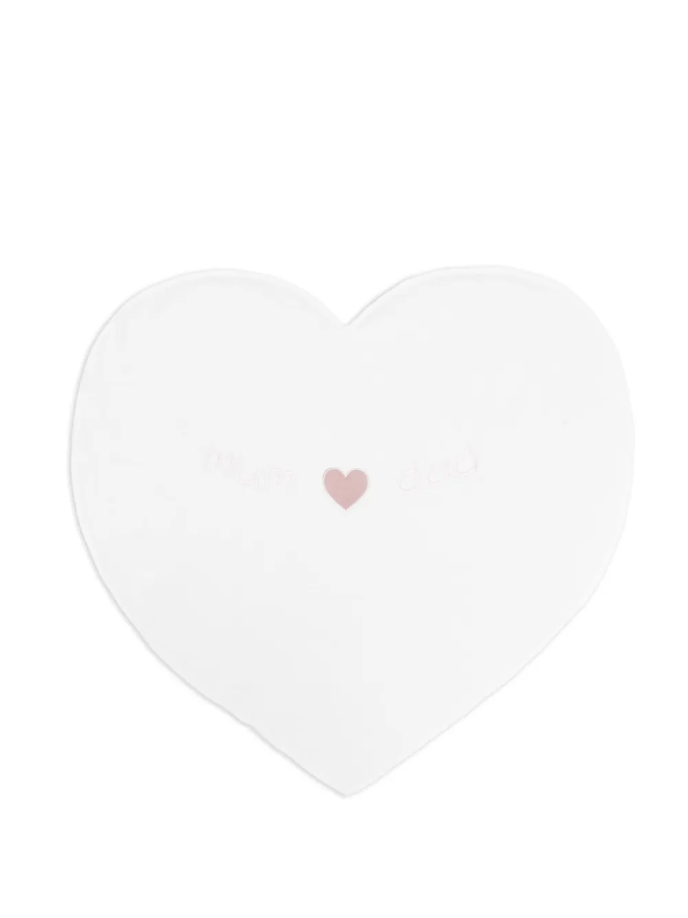 La Stupenderia heart-shape blanket - Bianco
