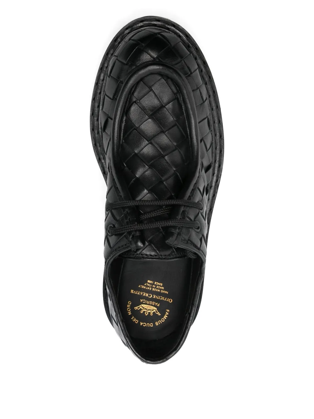 Officine Creative Blossom derby schoenen Zwart