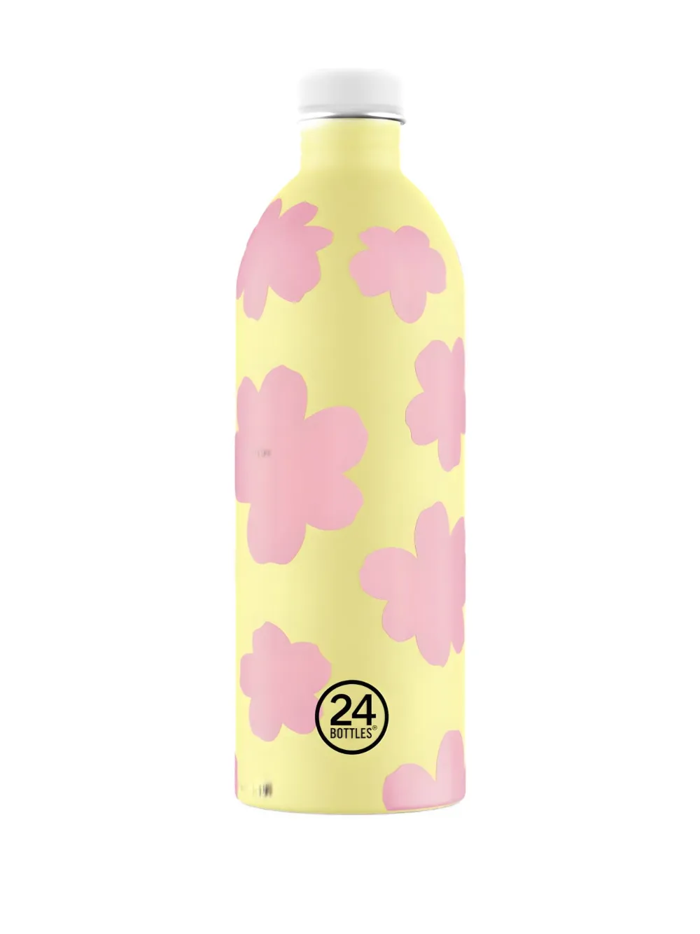 24bottles floral metal bottle - Giallo