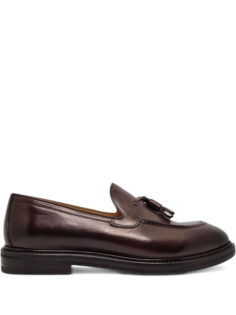 Henderson Baracco Loafers met kwastjes en stiksel Bruin