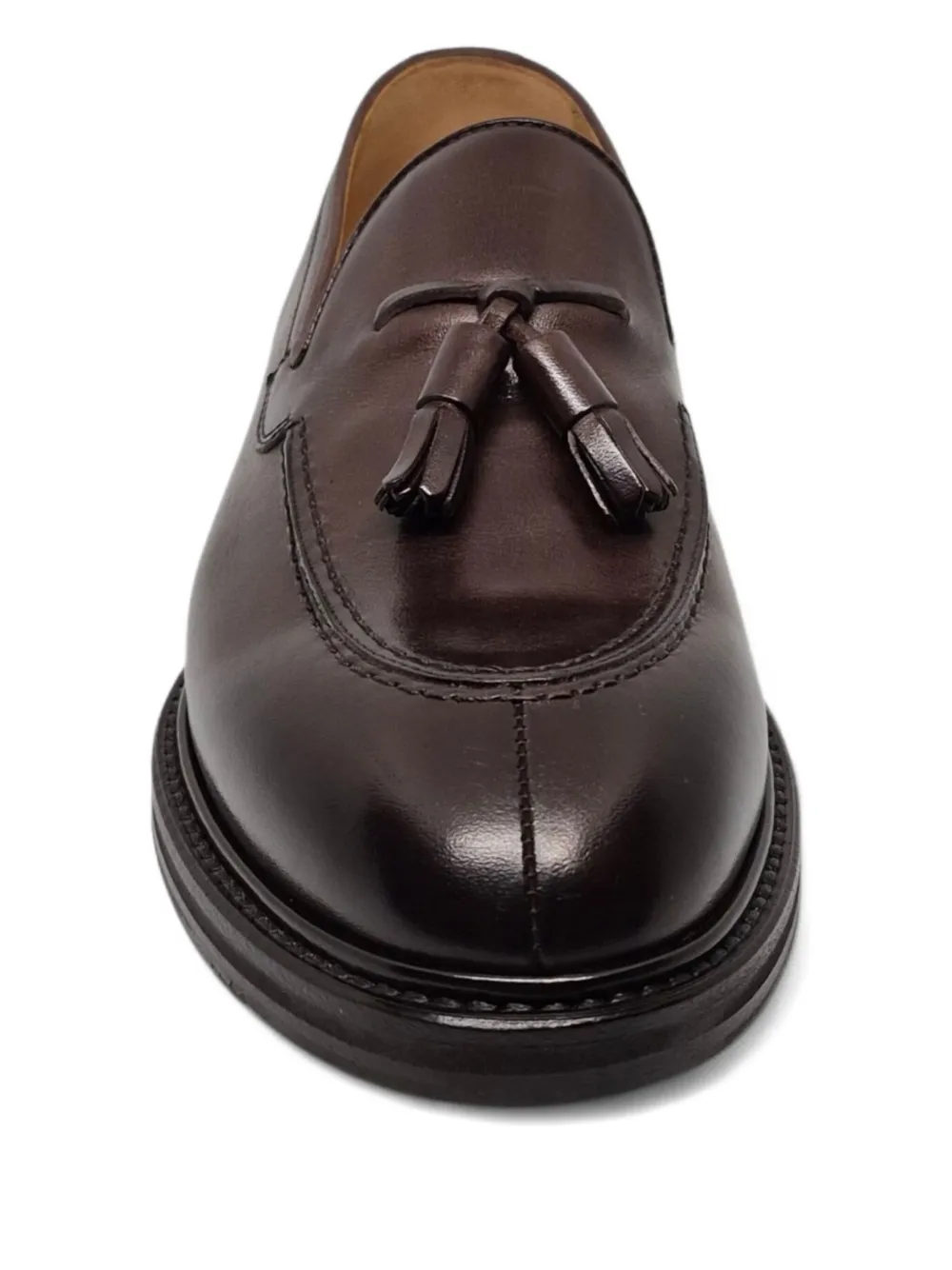 Henderson Baracco Loafers met kwastjes en stiksel Bruin