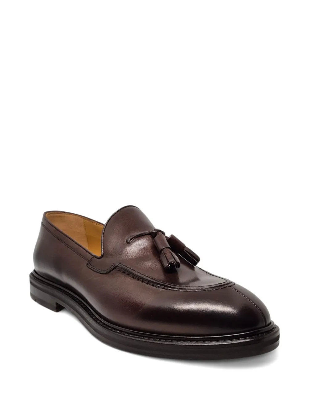 Henderson Baracco Loafers met kwastjes en stiksel Bruin