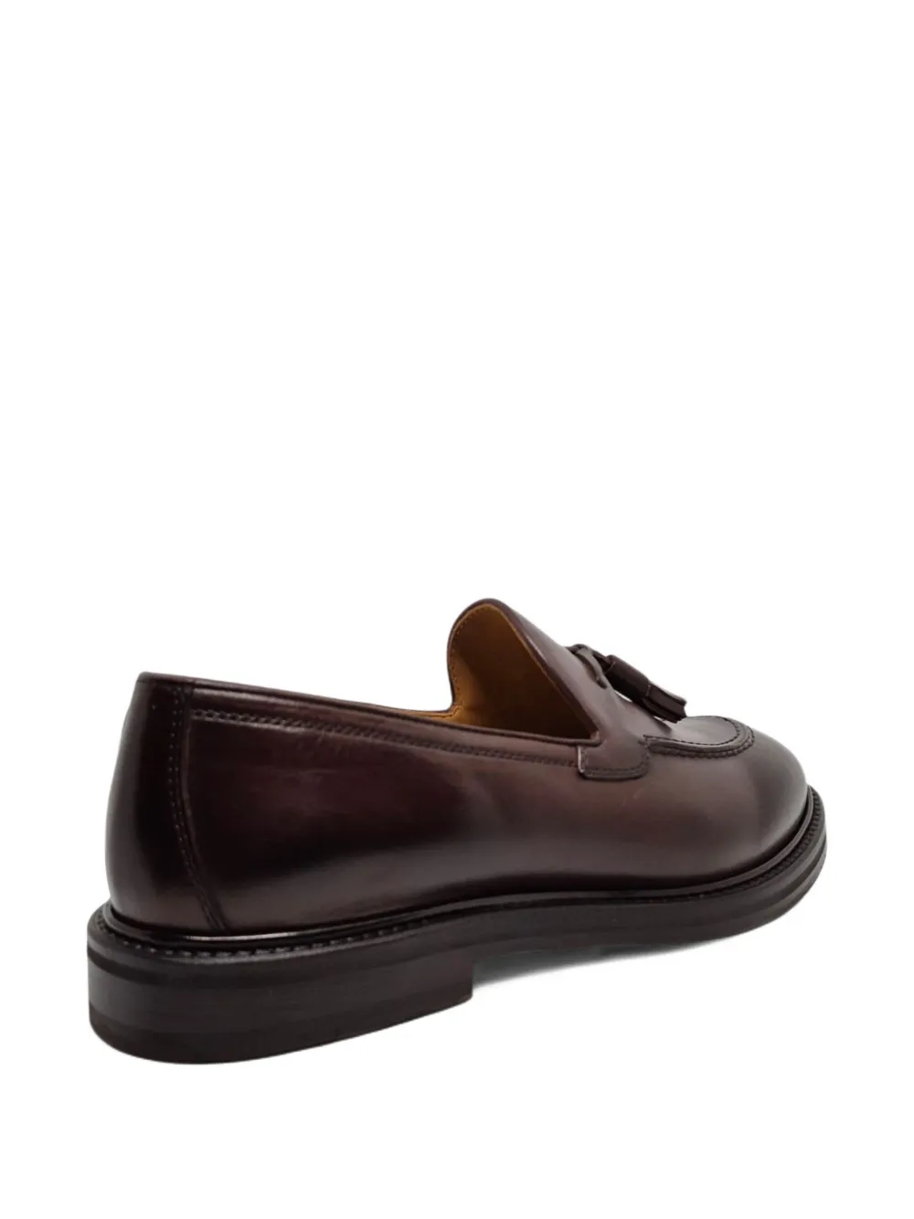 Henderson Baracco Loafers met kwastjes en stiksel Bruin