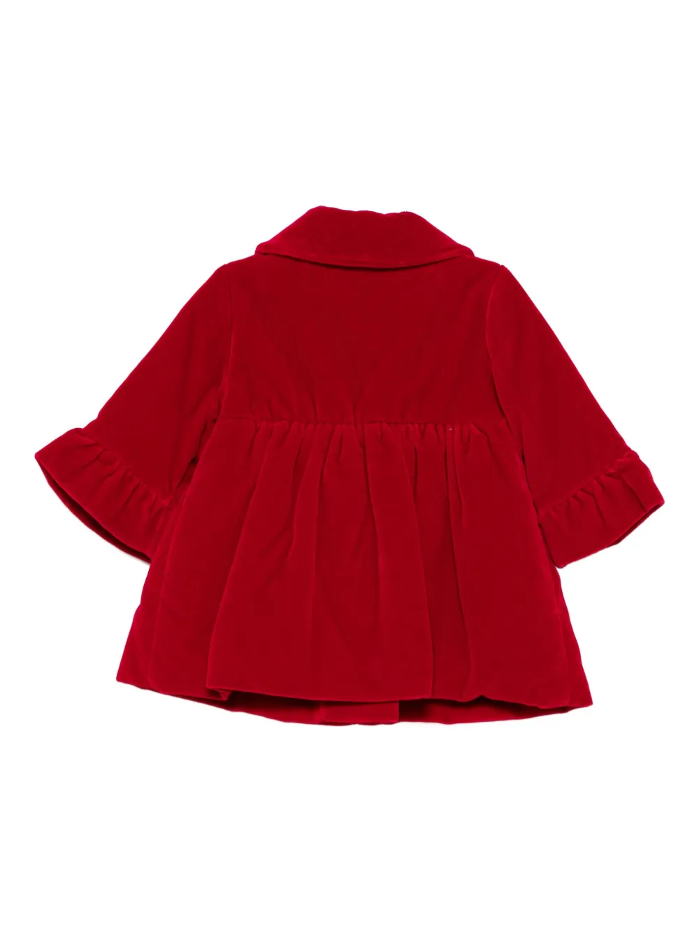 La Stupenderia Jurk met ruches en strikdetail - Rood
