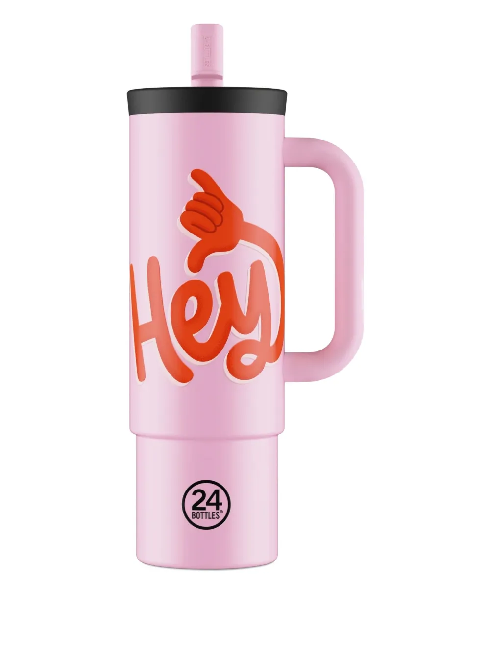 24bottles handle straw cup (800ml) | Pink | Image 1