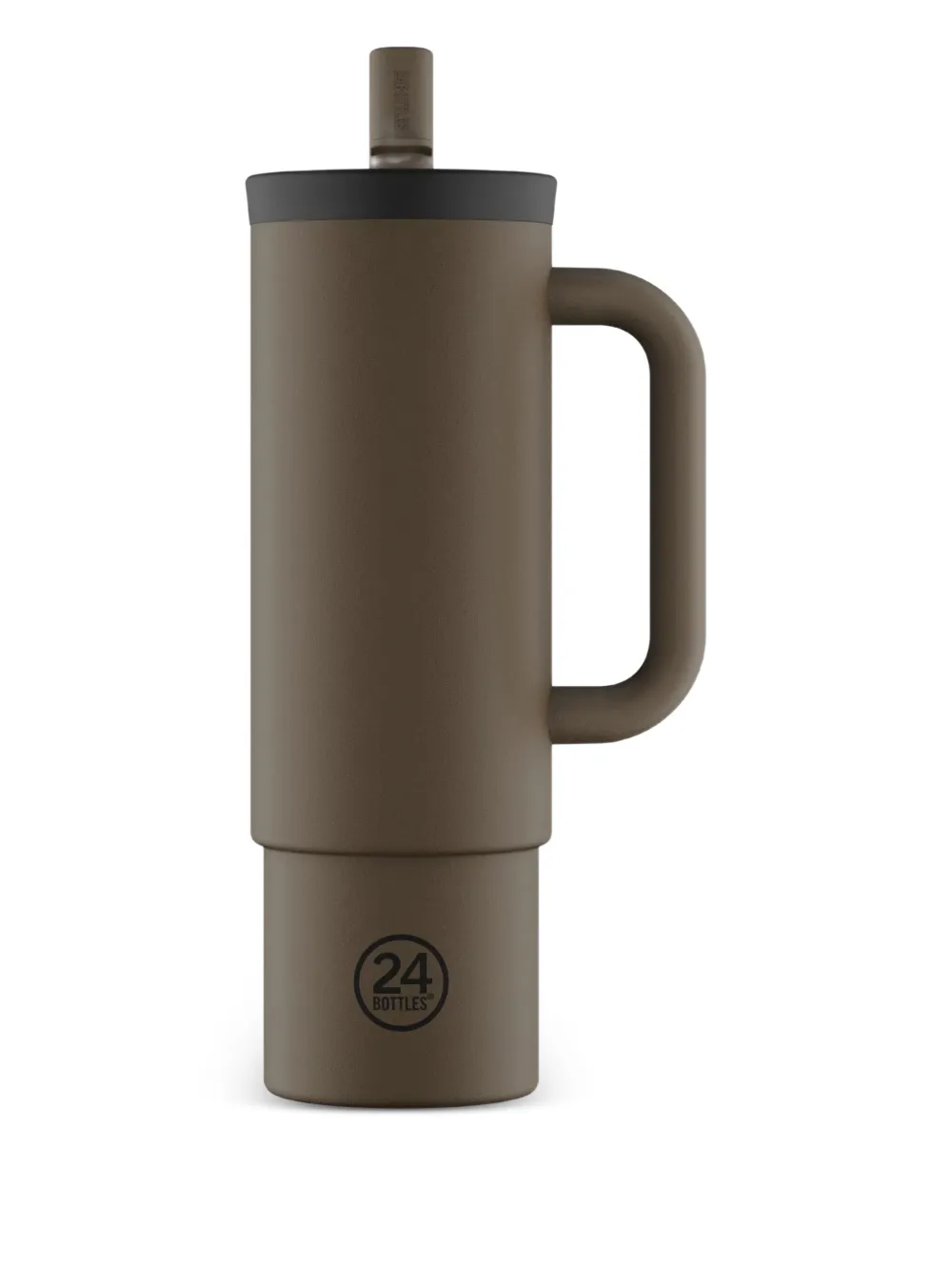 24bottles handle straw cup (800ml) | Brown | Image 1