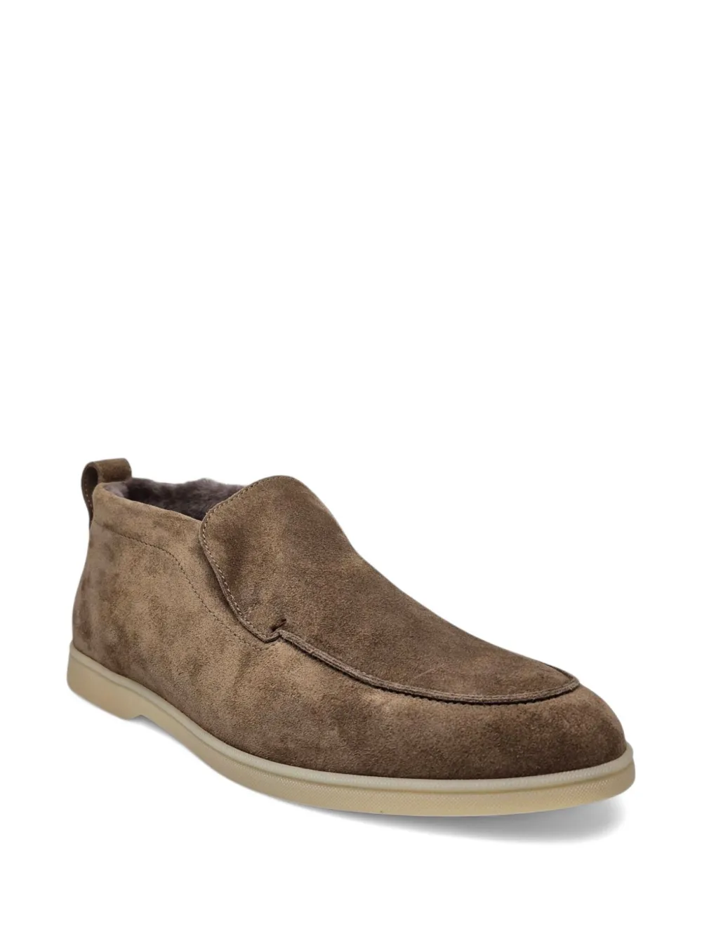 Henderson Baracco Suède slip-on laarzen Bruin