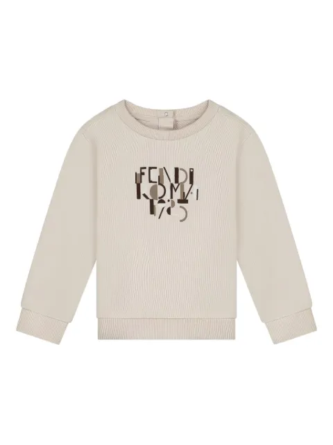 Fendi Kids sudadera con estampado gráfico