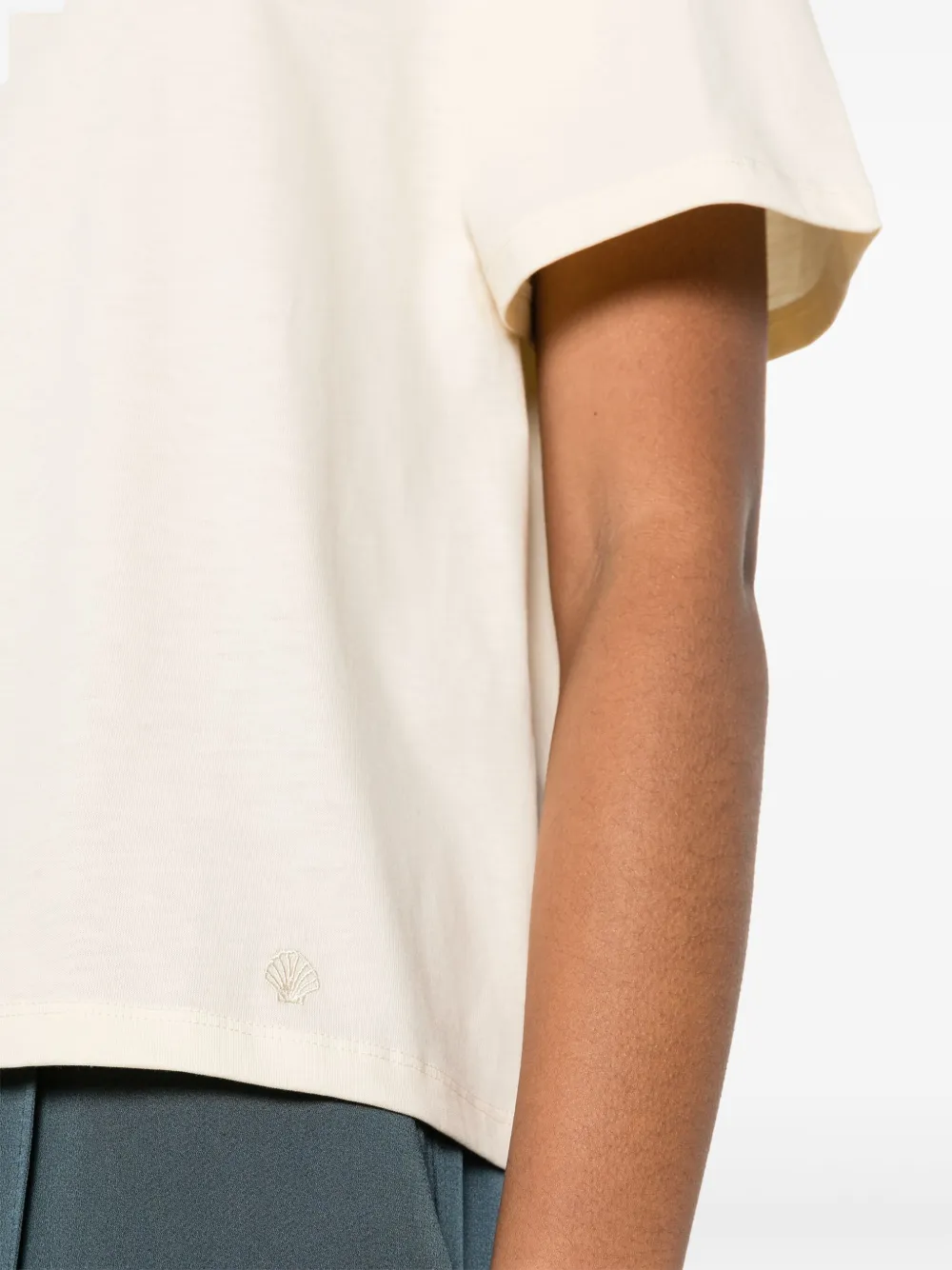 LouLou de Saison Telanto T-shirt met korte mouwen Beige