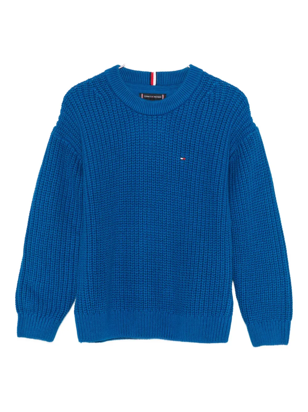 Tommy Hilfiger Junior Embroidered-logo Sweater In Blue