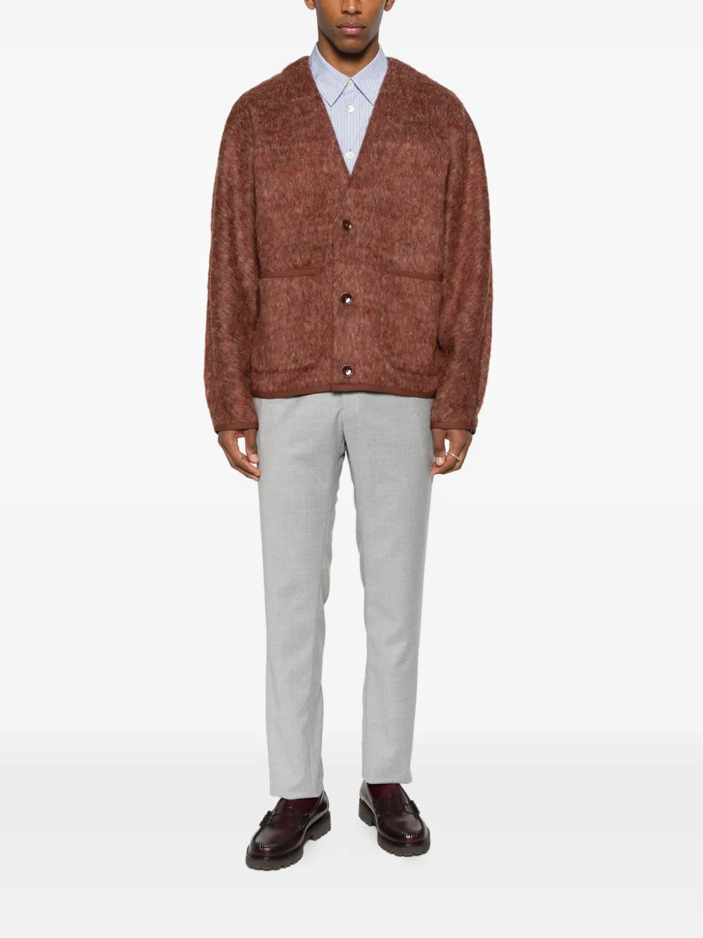 Michael coal Mc Denny buttoned trousers - Grijs