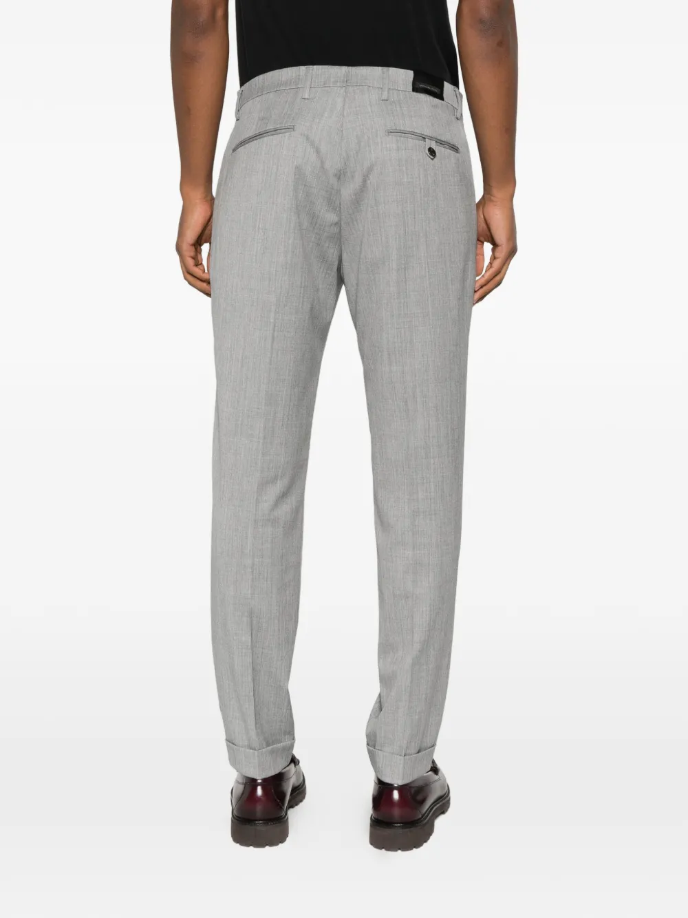 michael coal Mc Frederick geplooide broek met cuffs Grijs