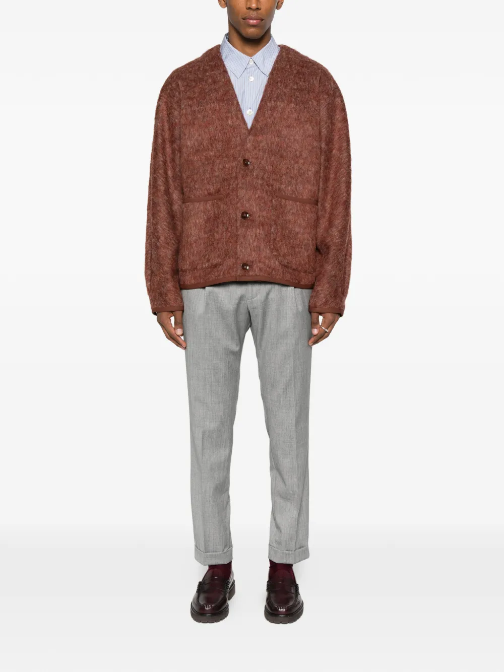 Michael coal Mc Frederick pleated cuffed trousers - Grijs