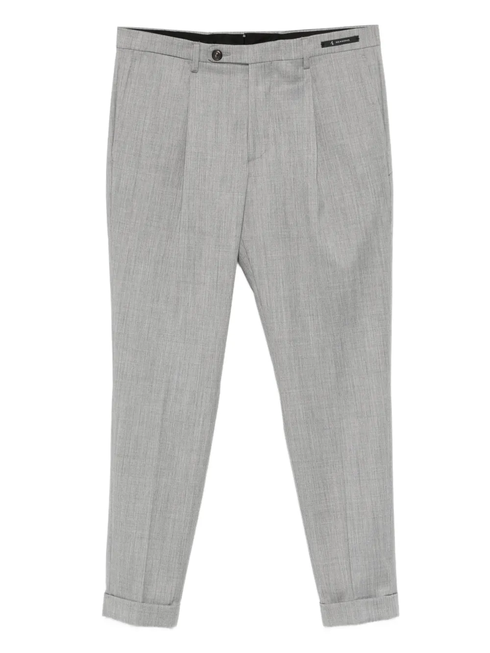 michael coal Mc Frederick pleated cuffed trousers | Grey | Image 1