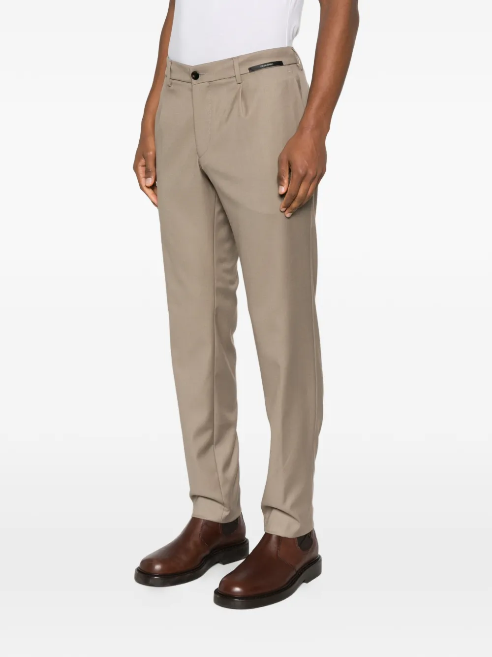 michael coal Mc Denny geplooide broek Beige