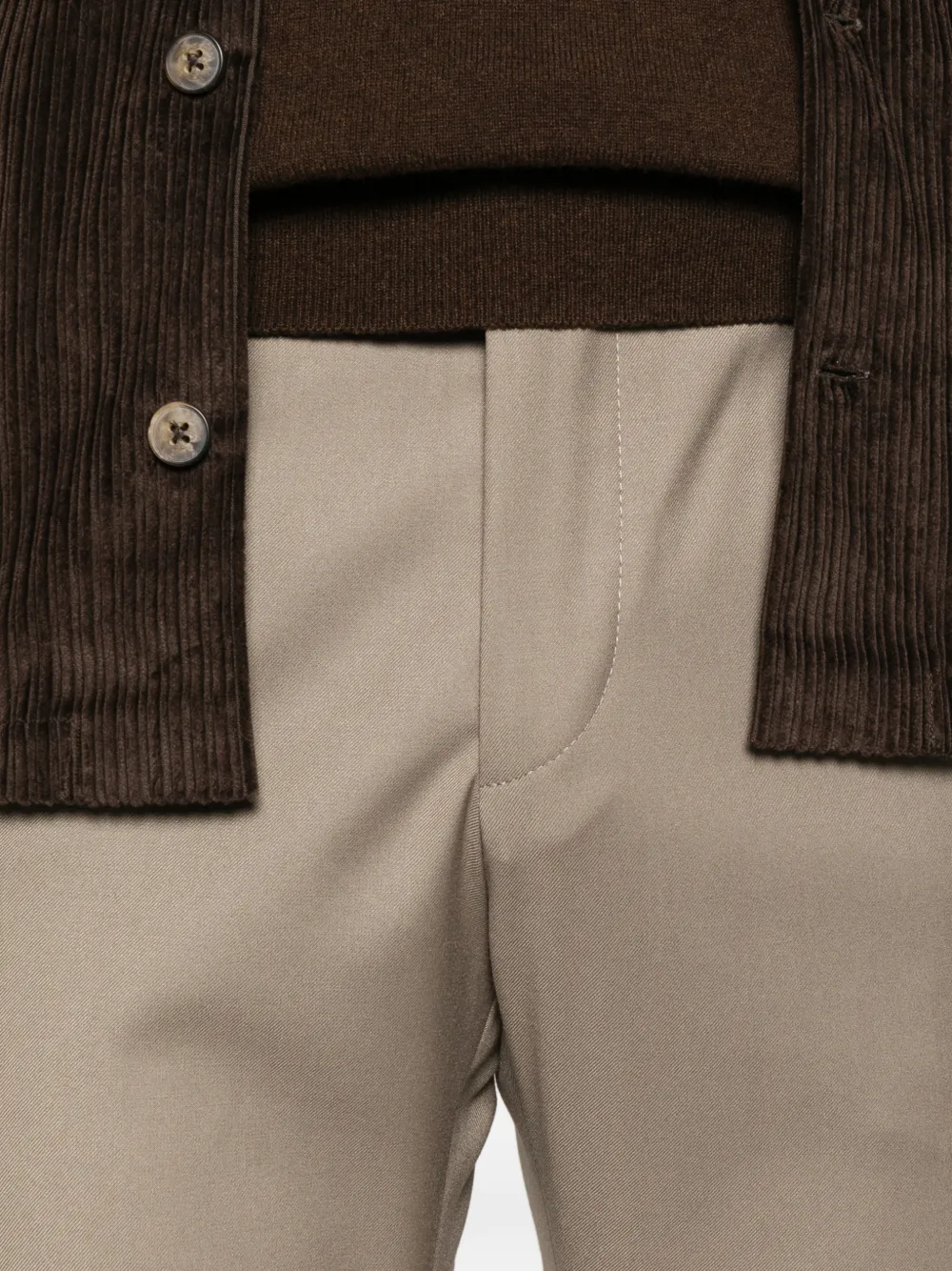 michael coal Mc Denny geplooide broek Beige