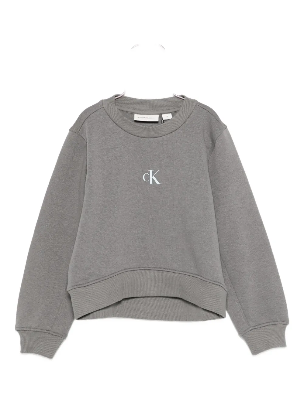Calvin Klein Logo-print Sweatshirt In Neutral