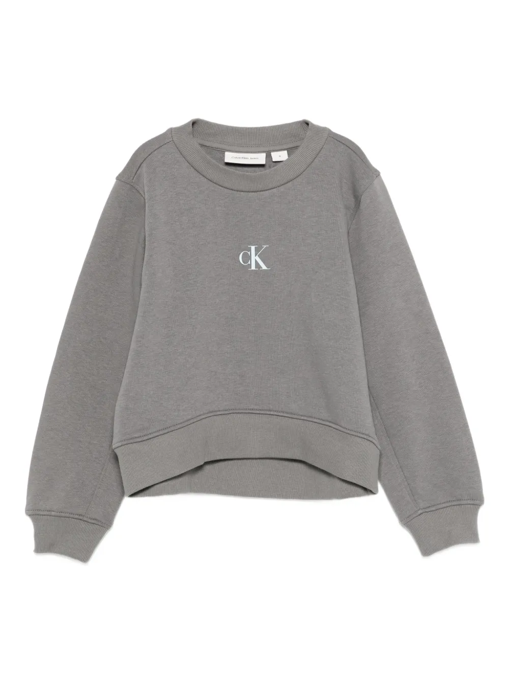 Calvin Klein Kids logo-print sweatshirt - Grigio