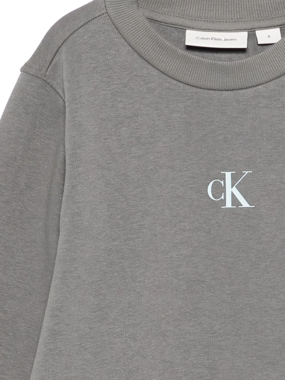 Calvin Klein Kids Sweater met logoprint Grijs