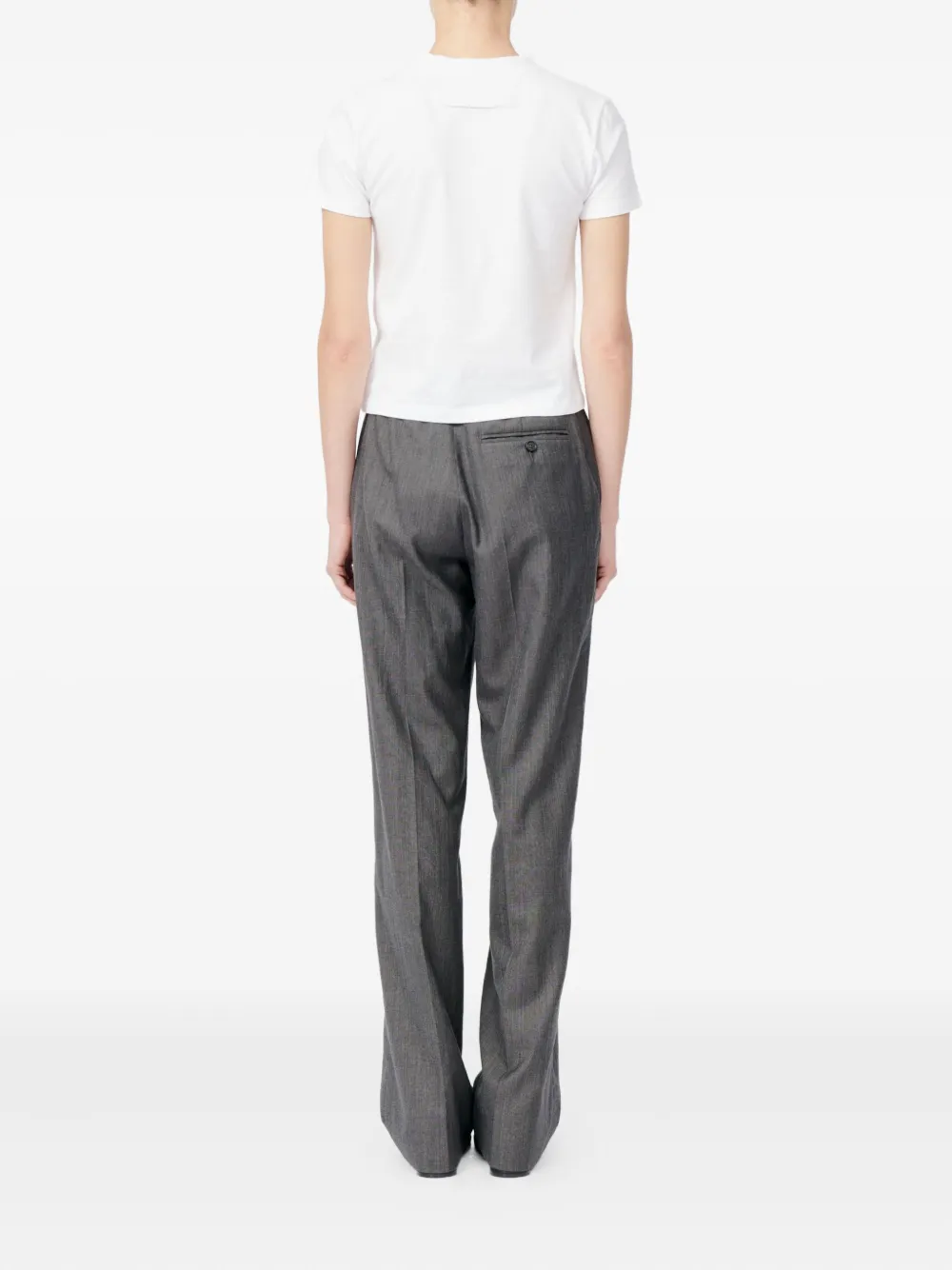 MM6 Maison Margiela Grafisch T-shirt met ronde hals Beige