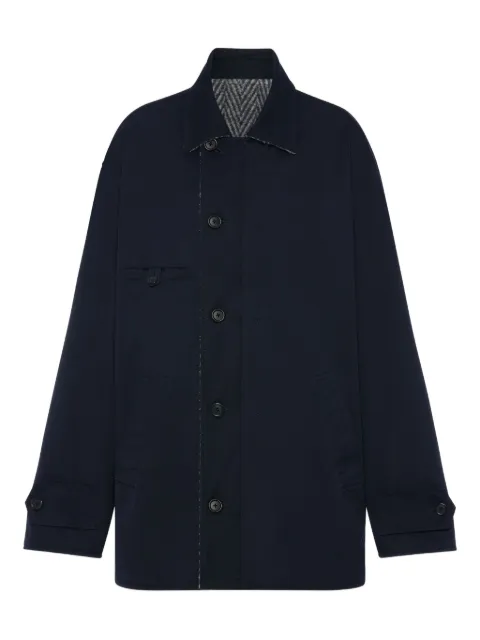 Maison Margiela chamarra reversible con motivo de espiga