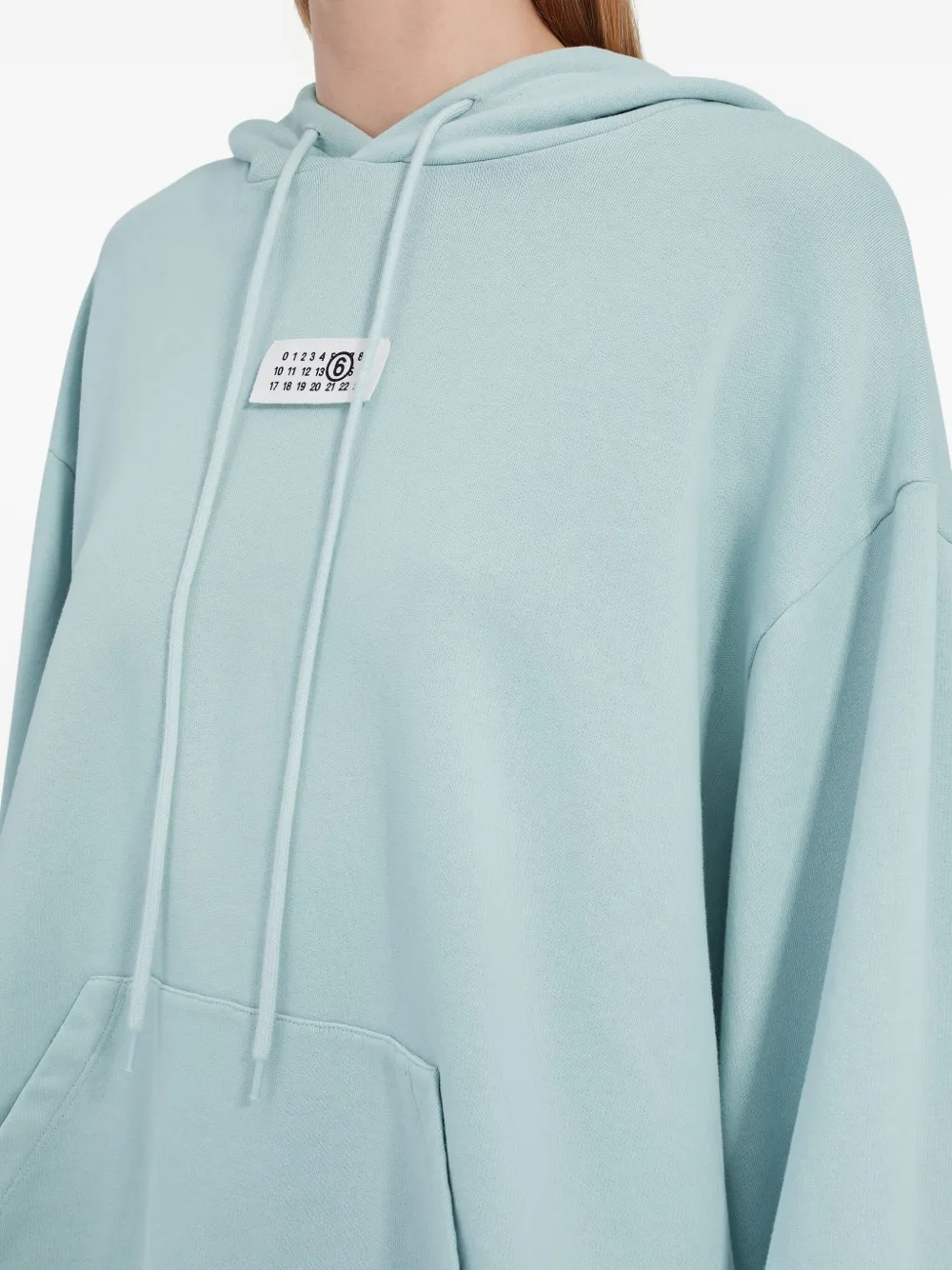 raw-hem Hoodie