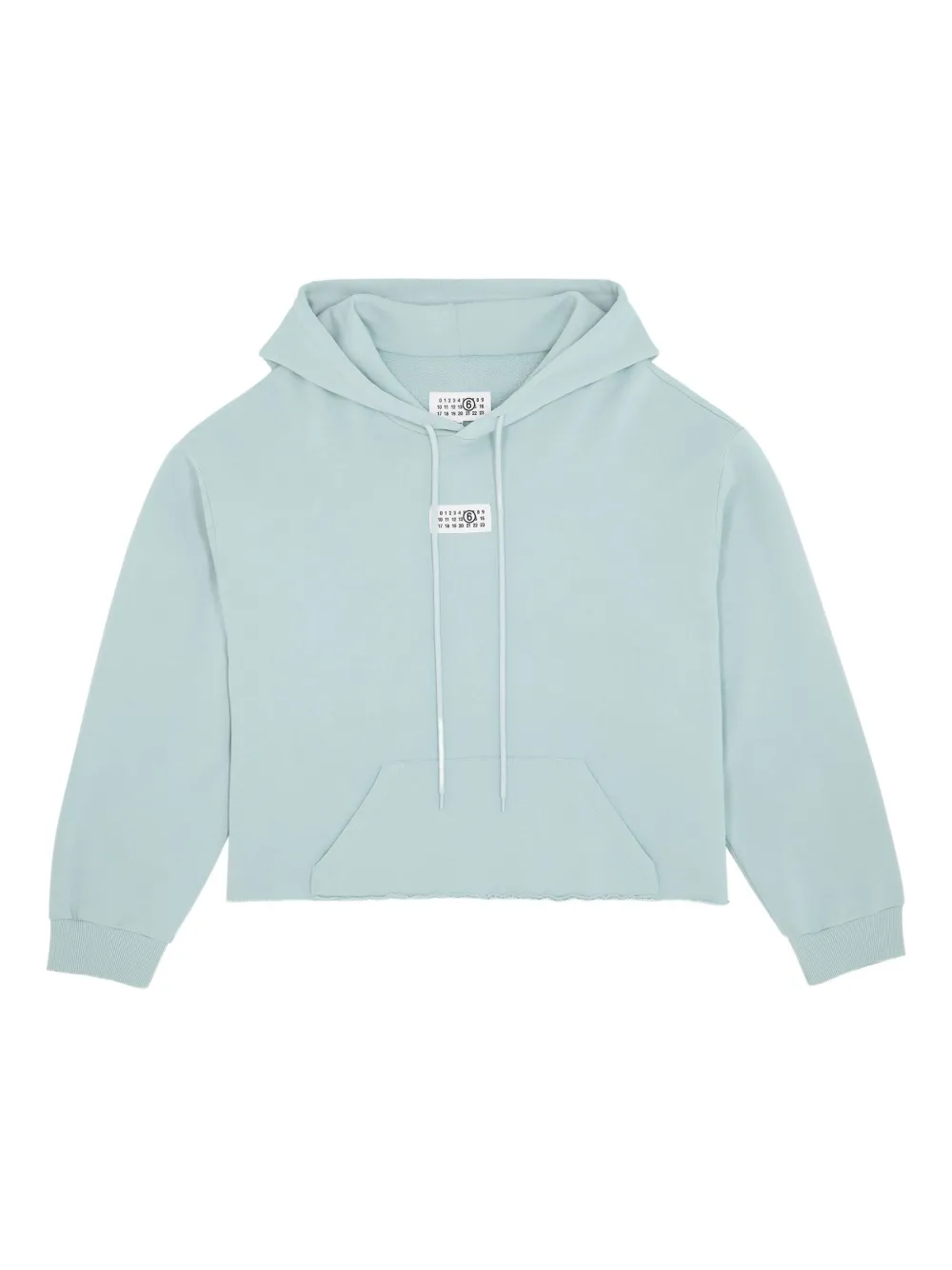 MM6 Maison Margiela raw-hem hoodie - Blue