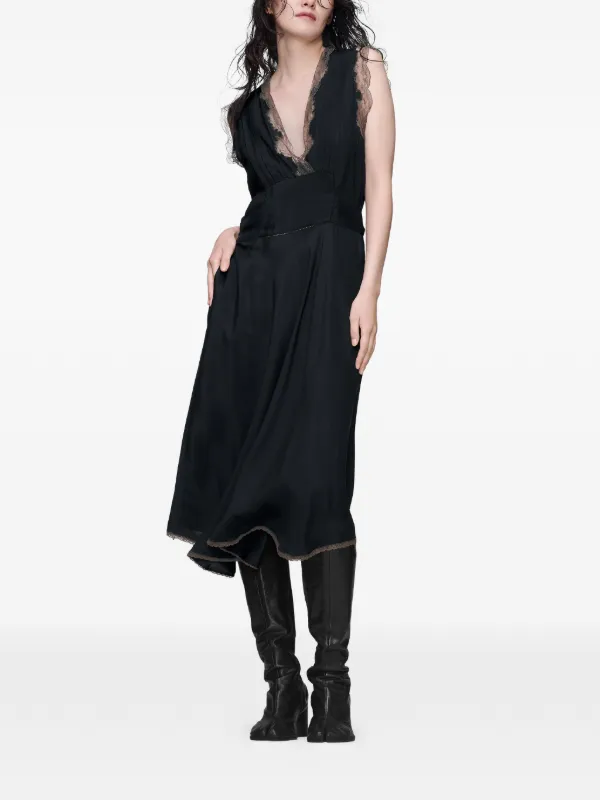 Maison Margiela レーストリム ドレス | ブラック | FARFETCH JP