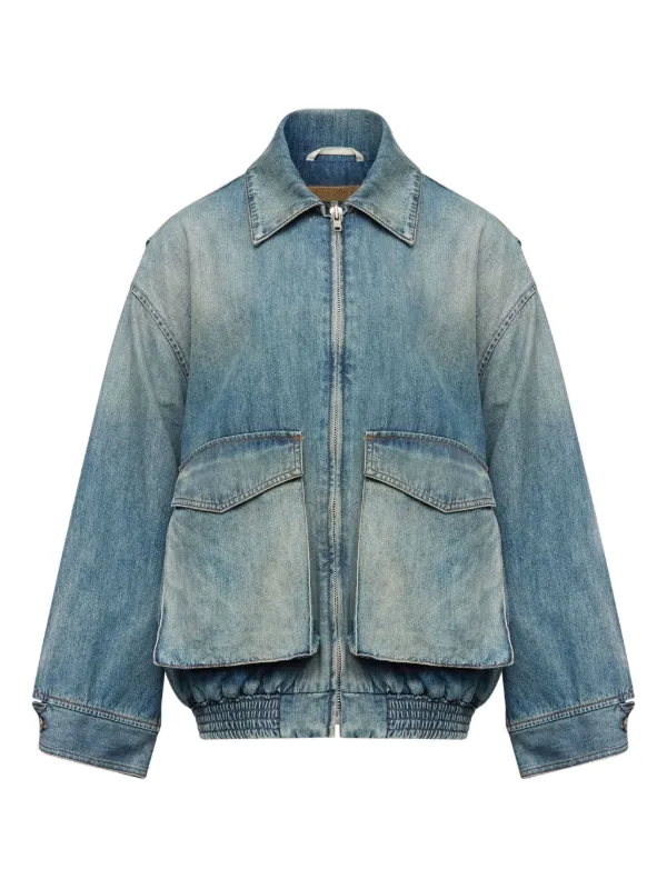 MM6 Maison Margiela ポケット ジップ デニムジャケット | ブルー