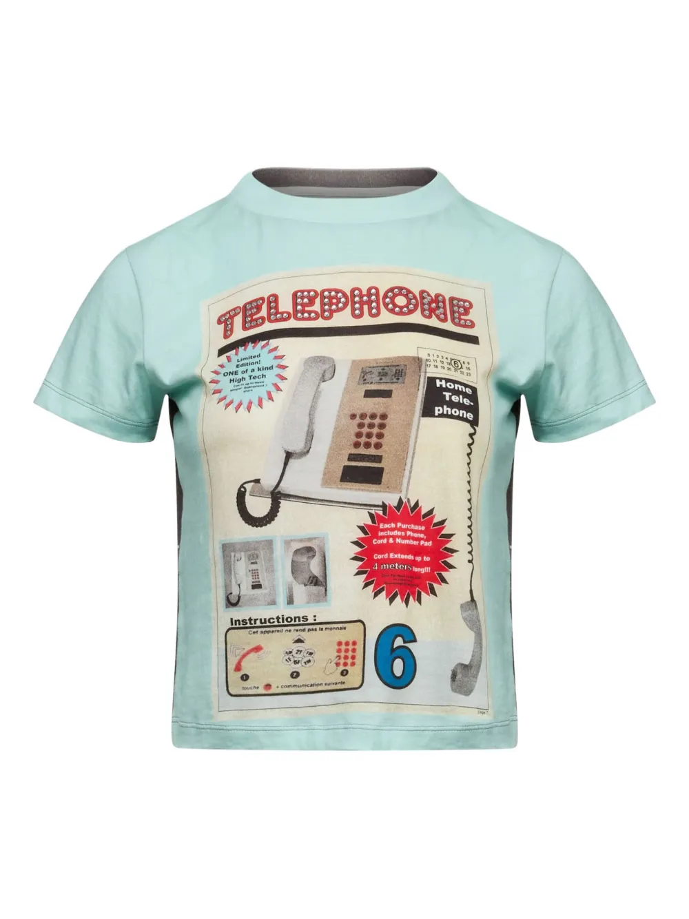 MM6 Maison Margiela Felpa con stampa - Blu