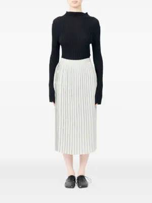 極美品 MM6 Maison Margiela プリーツスカート　ホワイト MM6 Maison Margiela（エムエムシックス・メゾン・マルジェラ
