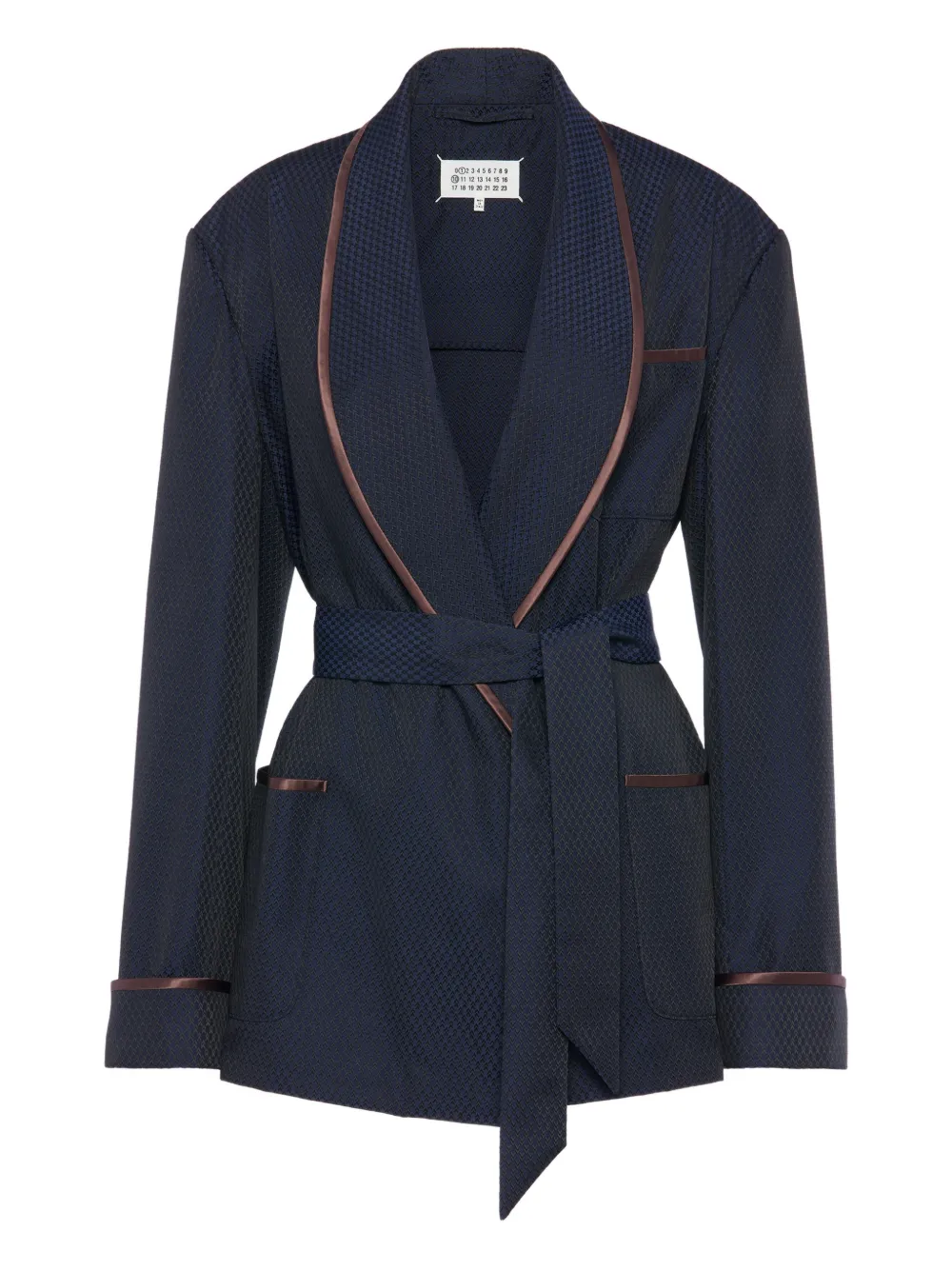 Maison Margiela belted blazer - Blu