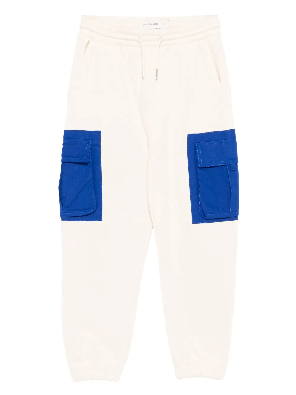 Calvin Klein Cargo-pockets Track Pants In Blue