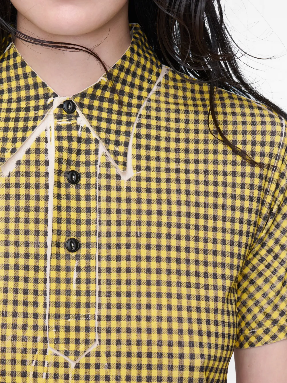 Maison Margiela Gingham polotop Geel