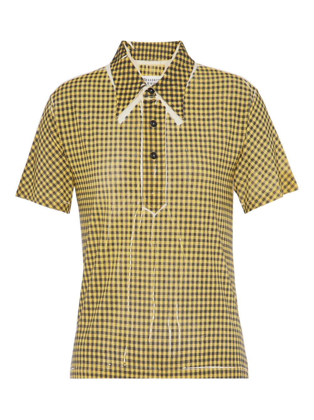 Maison Margiela Polo a quadretti - Giallo