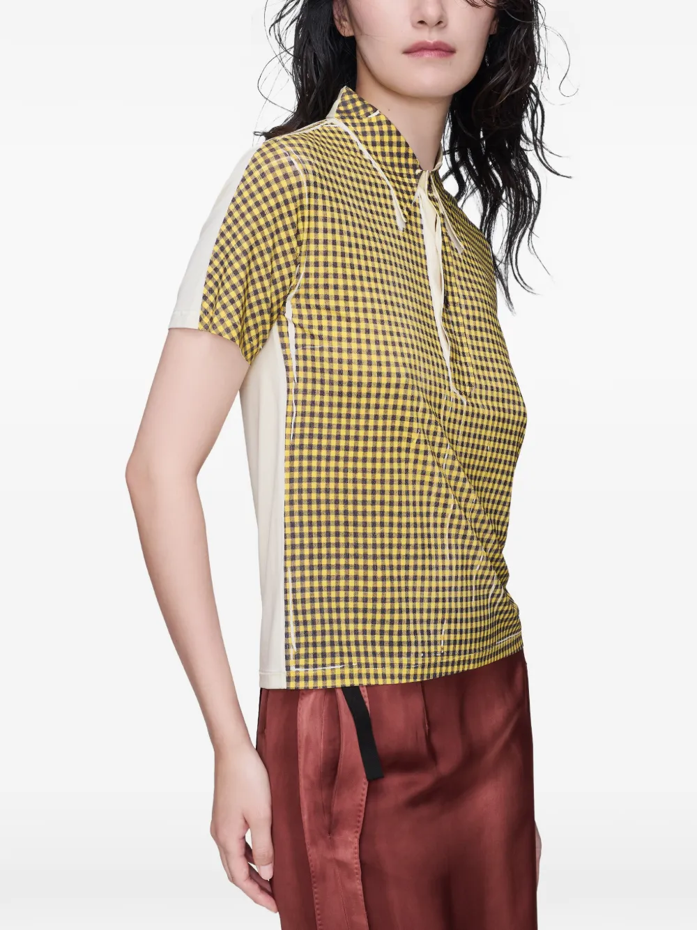 Maison Margiela Gingham polotop Geel