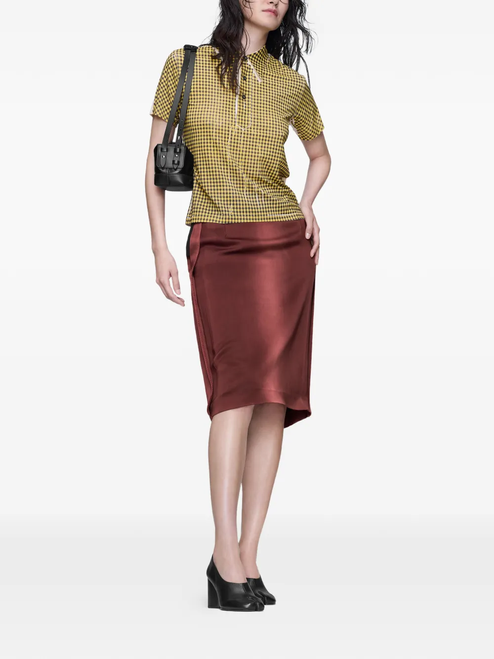 Maison Margiela Gingham polotop Geel
