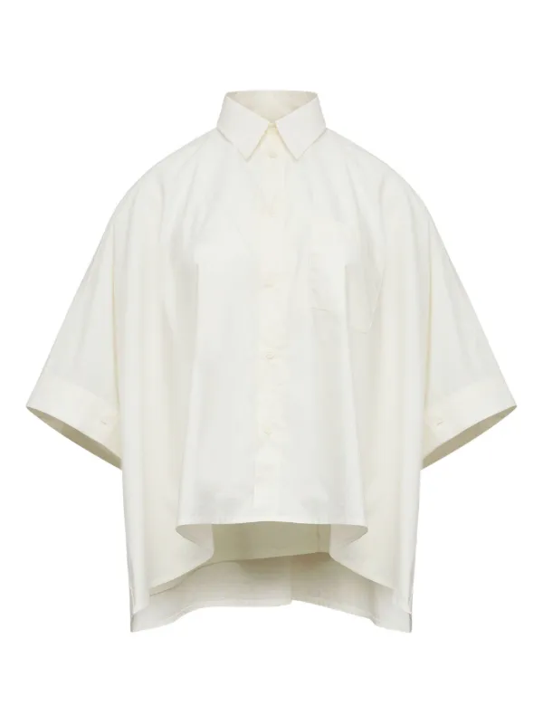 MM6 Maison Margiela Cropped Shirt | Neutrals | FARFETCH RO