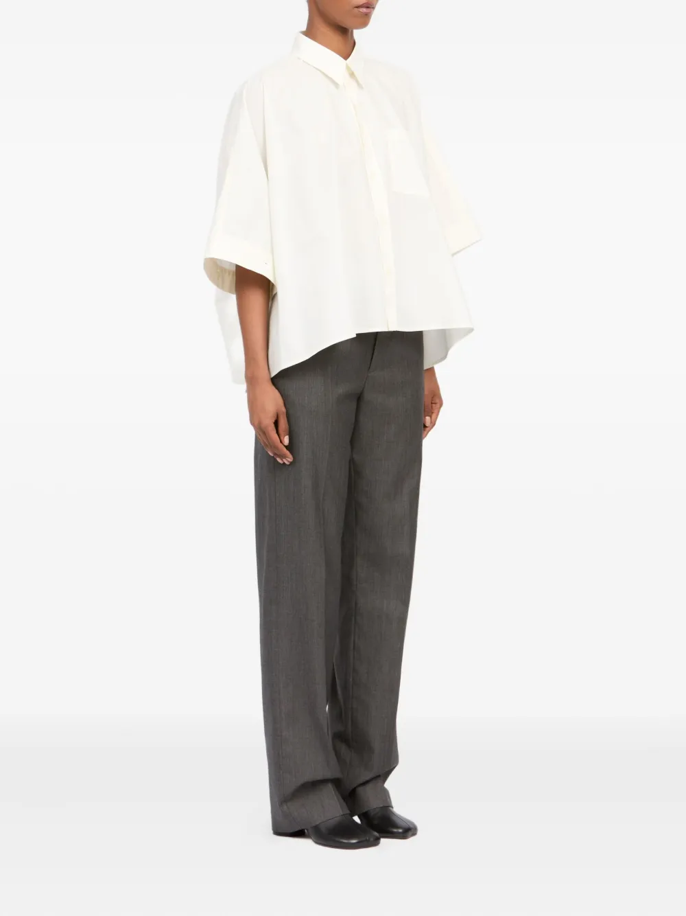 MM6 Maison Margiela Cropped shirt Beige