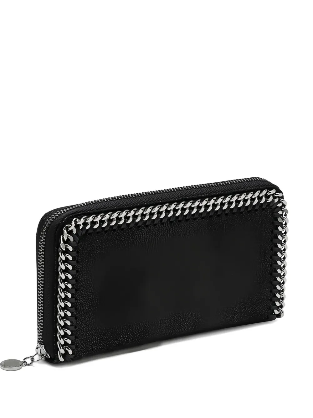 Stella McCartney chain-detailing zip-fastening wallet | Black | Image 1
