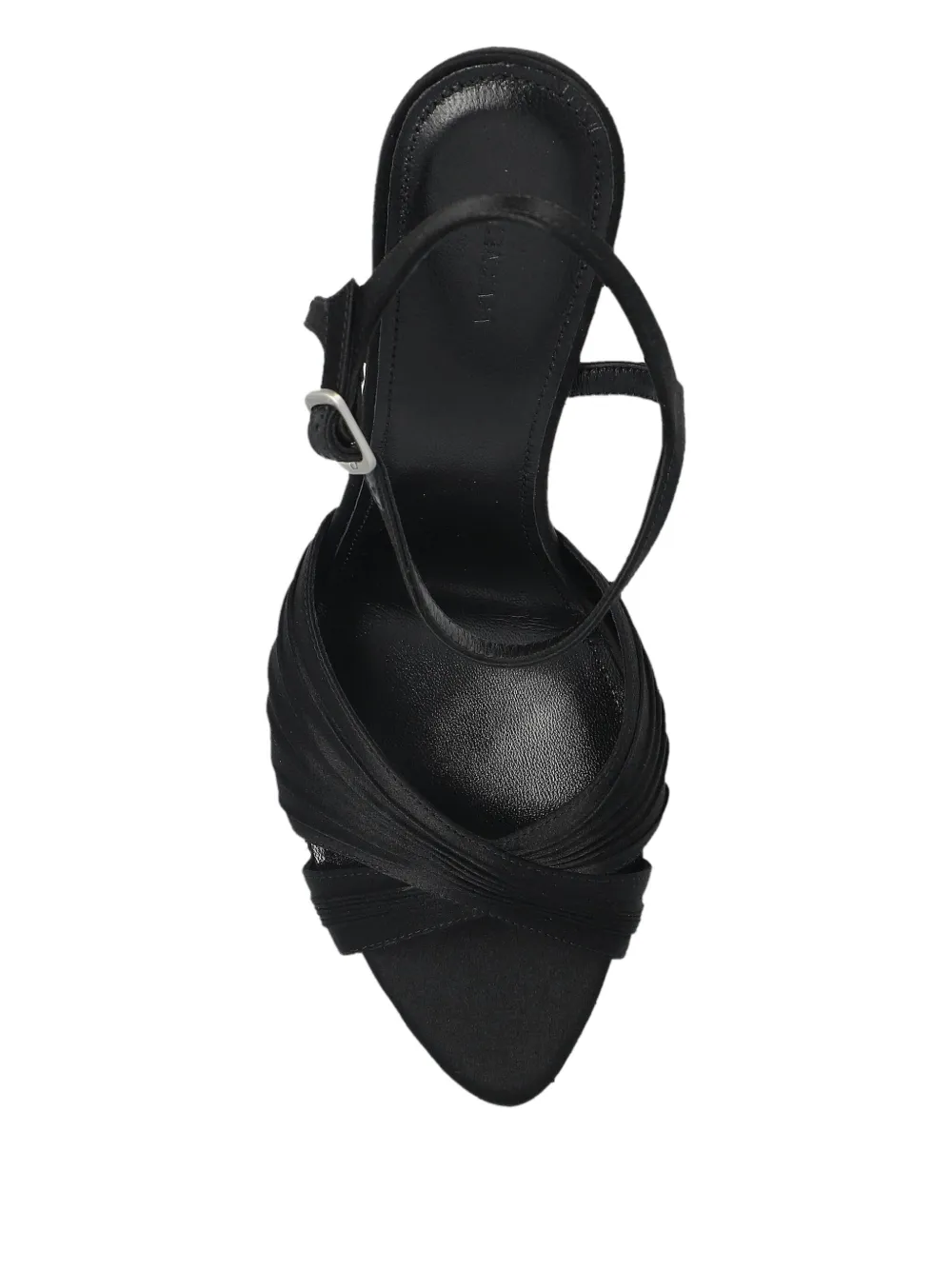 Balenciaga Plissé Dynas heeled sandal Zwart