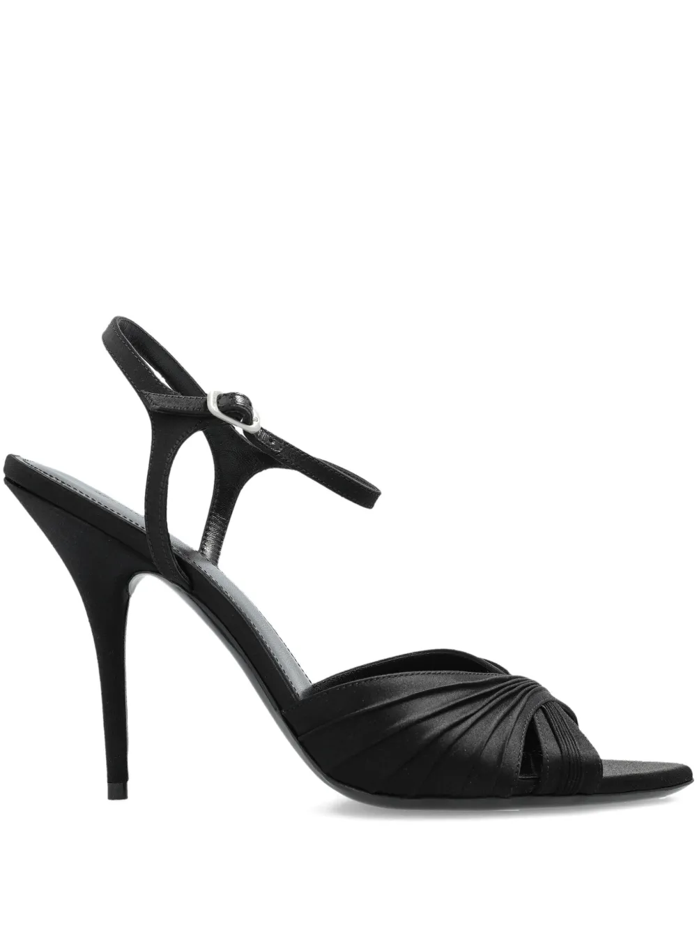 Balenciaga Plissé Dynas heeled sandal Zwart