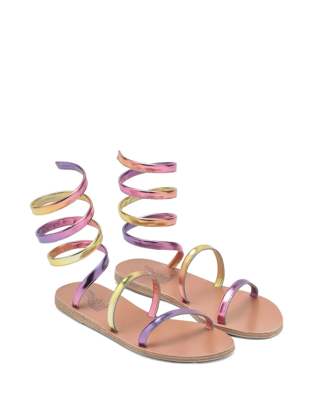 Ancient Greek Sandals Sandalen met spiraal bandje Roze
