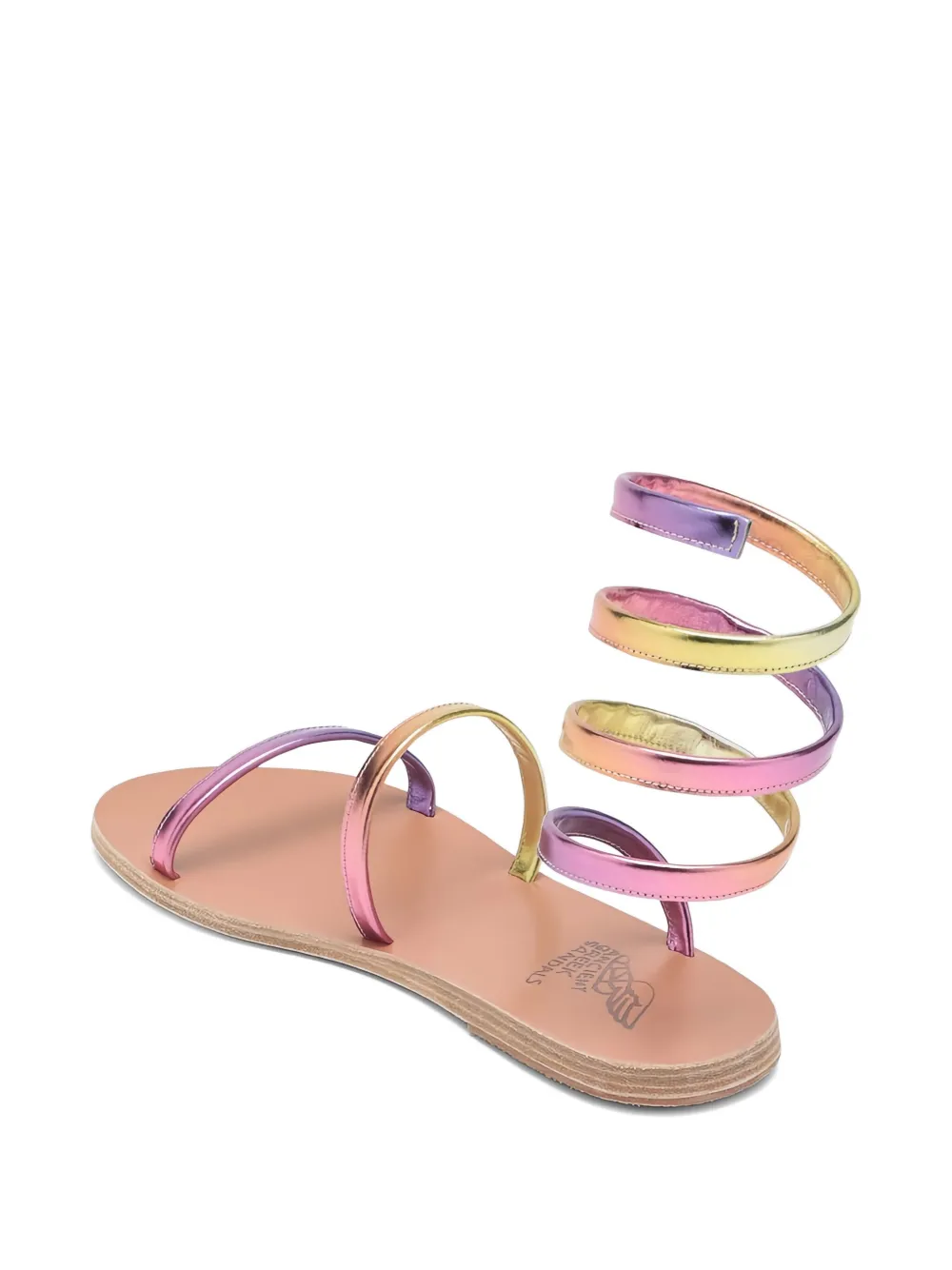 Ancient Greek Sandals Sandalen met spiraal bandje Roze
