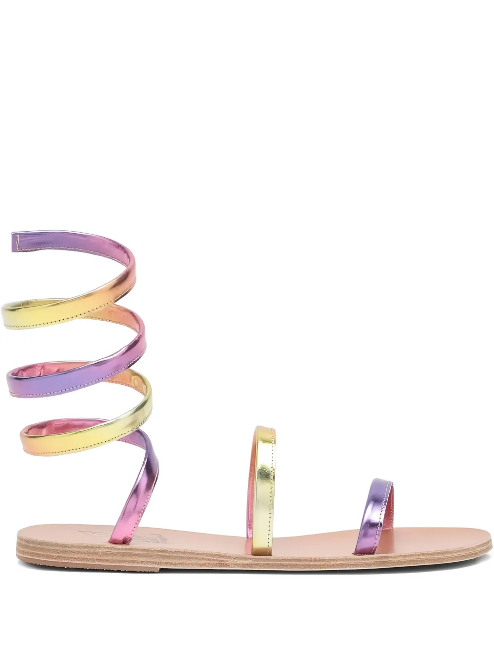 Ancient Greek Sandals Sandalen met spiraal bandje Roze
