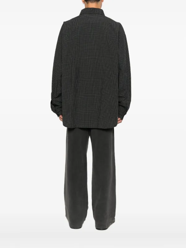 Balenciaga チェック シャツ | グレー | FARFETCH JP
