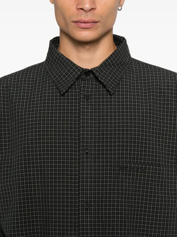Balenciaga チェック シャツ | グレー | FARFETCH JP